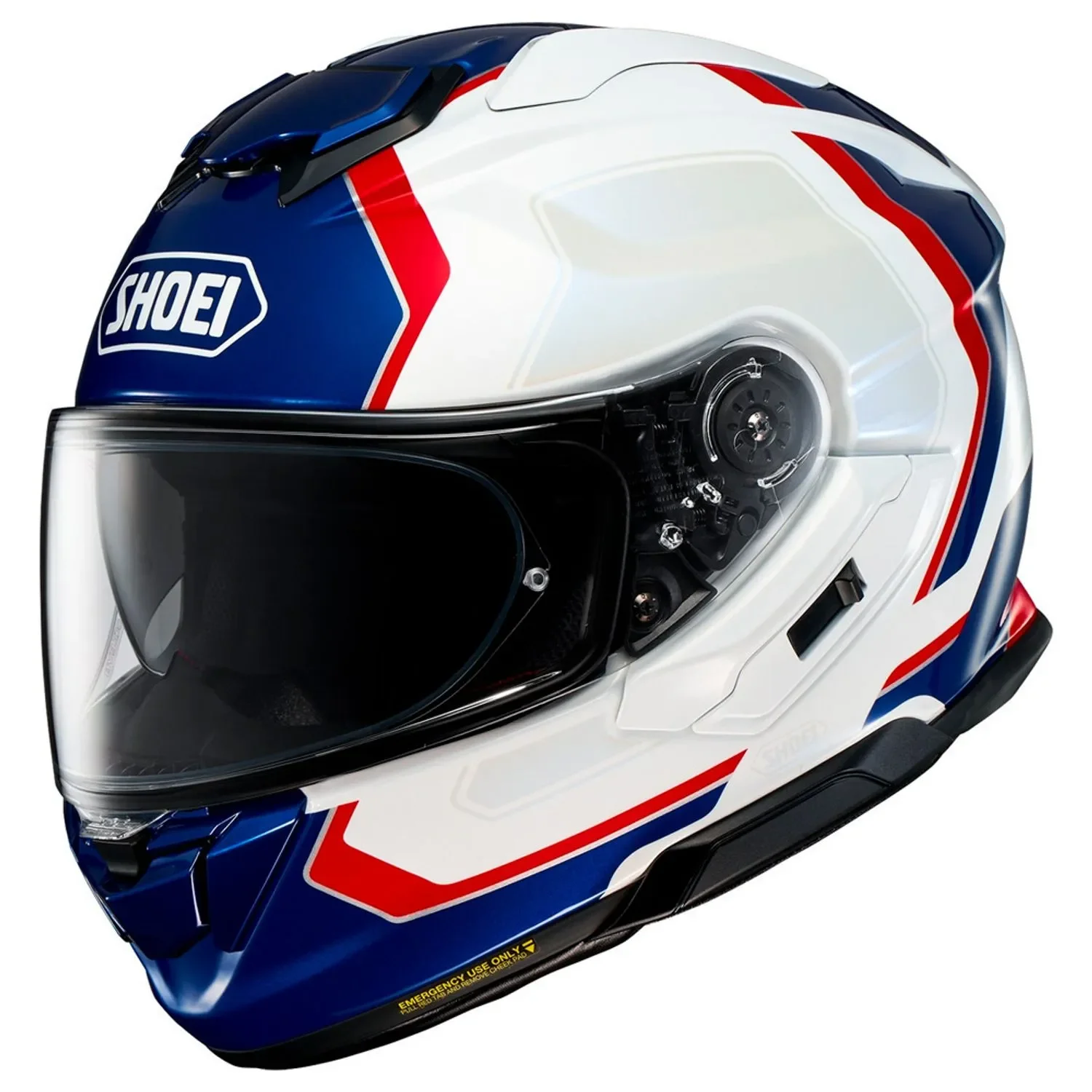 Capacete Shoei Gt-Air 3 Realm Tc-10 Branco/Azul/Vermelho
